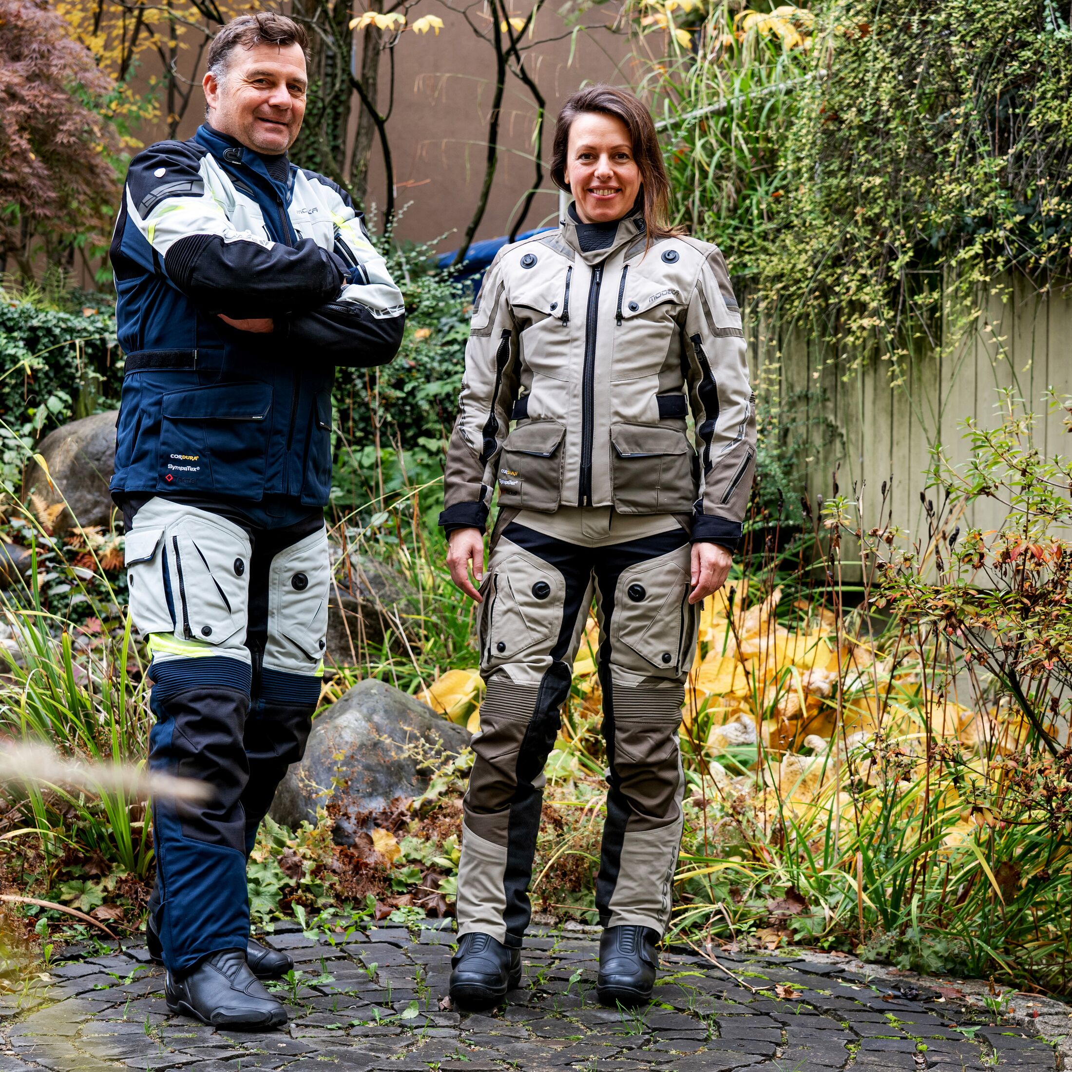 Motorrad Jacke & hose Herren Kombi Textil Schwarz Grau Neu Motorrad kombi