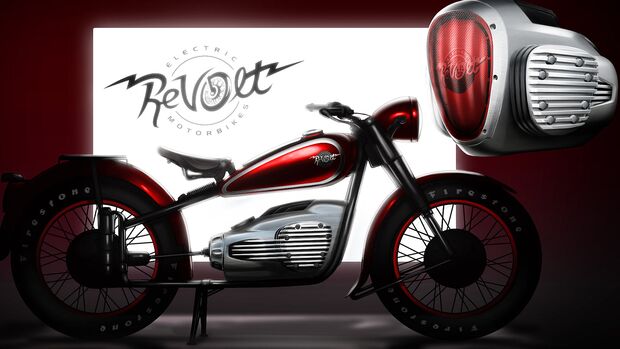 Revolt Retro-Elektromotorrad Teaser