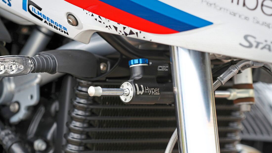 Road-Replika-Umbaukit von Wilbers für die BMW R nineT Racer.
