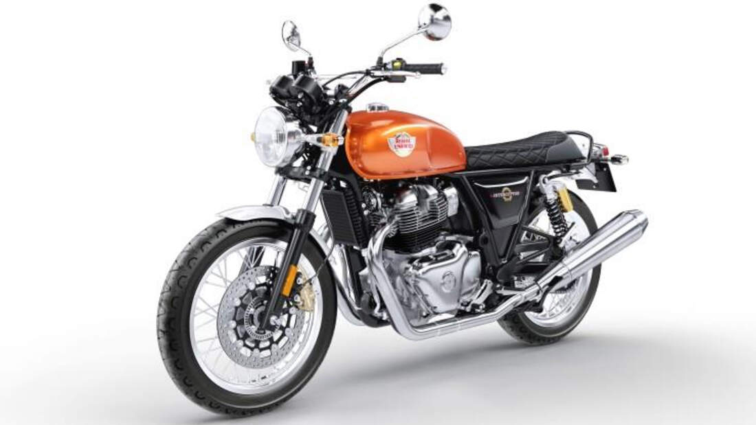 Royal Enfield Interceptor INT 650. (Orange Crush)