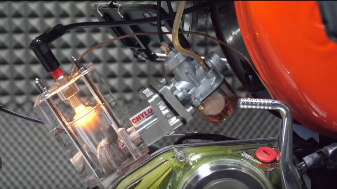 Simson S 51 Zweitakt Motor transparent durchsichtig Chylo Racing