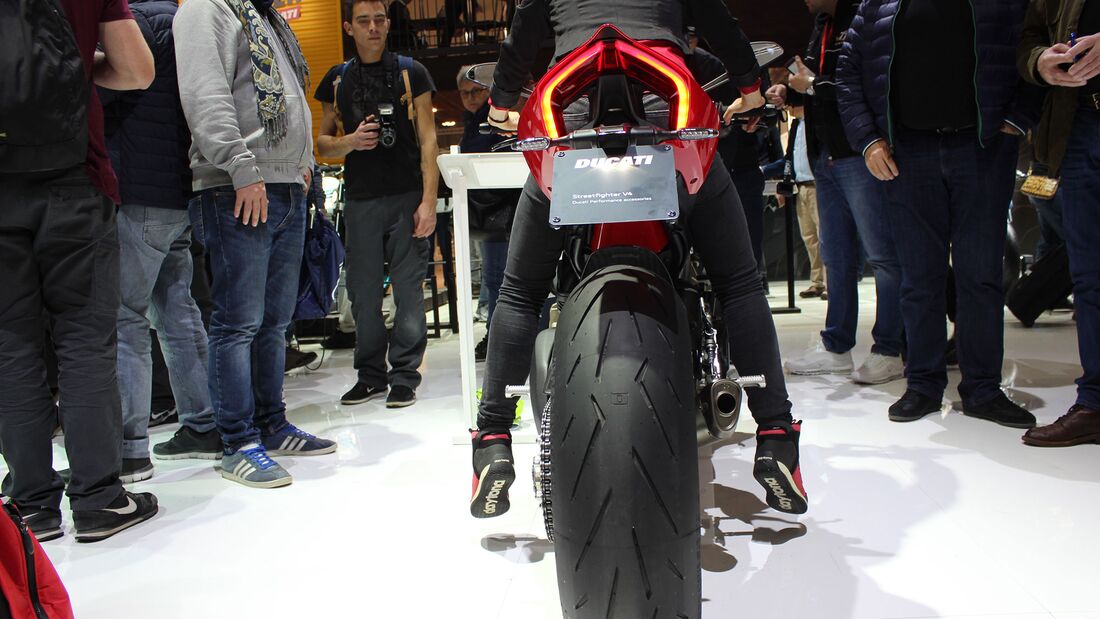 Sitzproben auf der EICMA 2019 Ducati Streetfighter V4