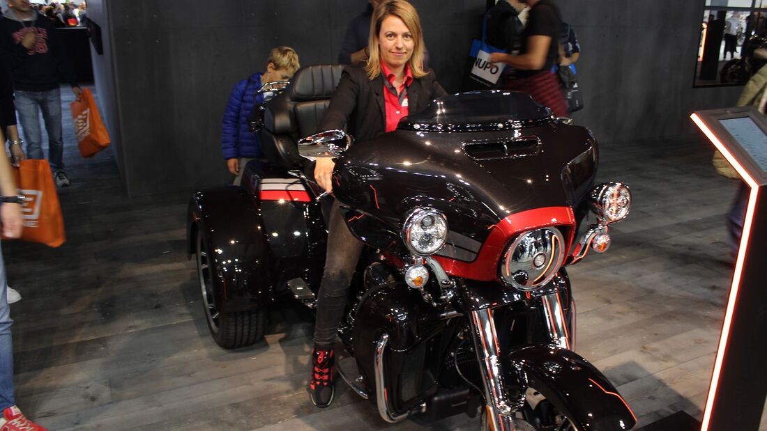 Sitzproben auf der EICMA 2019 Harley-Davidson Trike