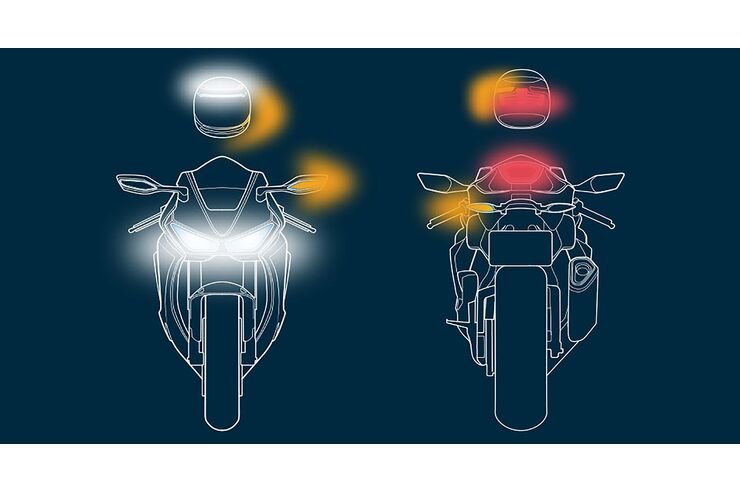 Motorverlichting: NL blokkeert verlichting op kleding en helmen