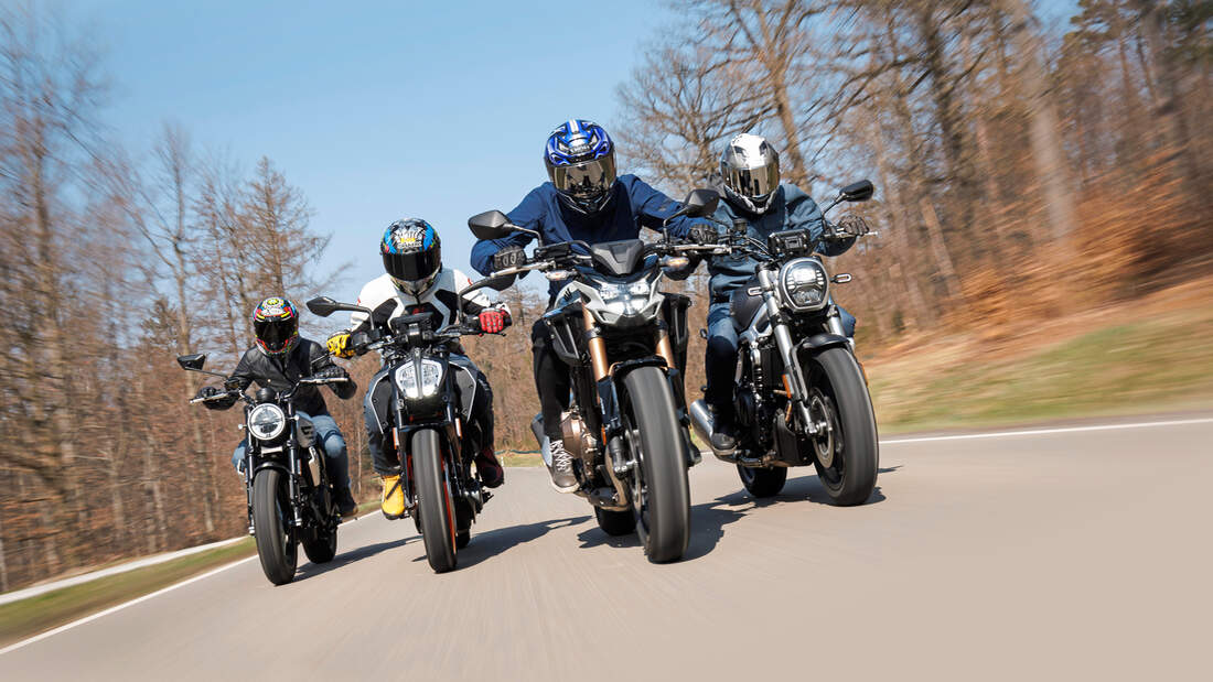 Ps Einsteiger Naked Bikes Im Vergleichstest Motorradonline De