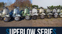 Vintage Custom Vespa Modelle von Scooter und Service