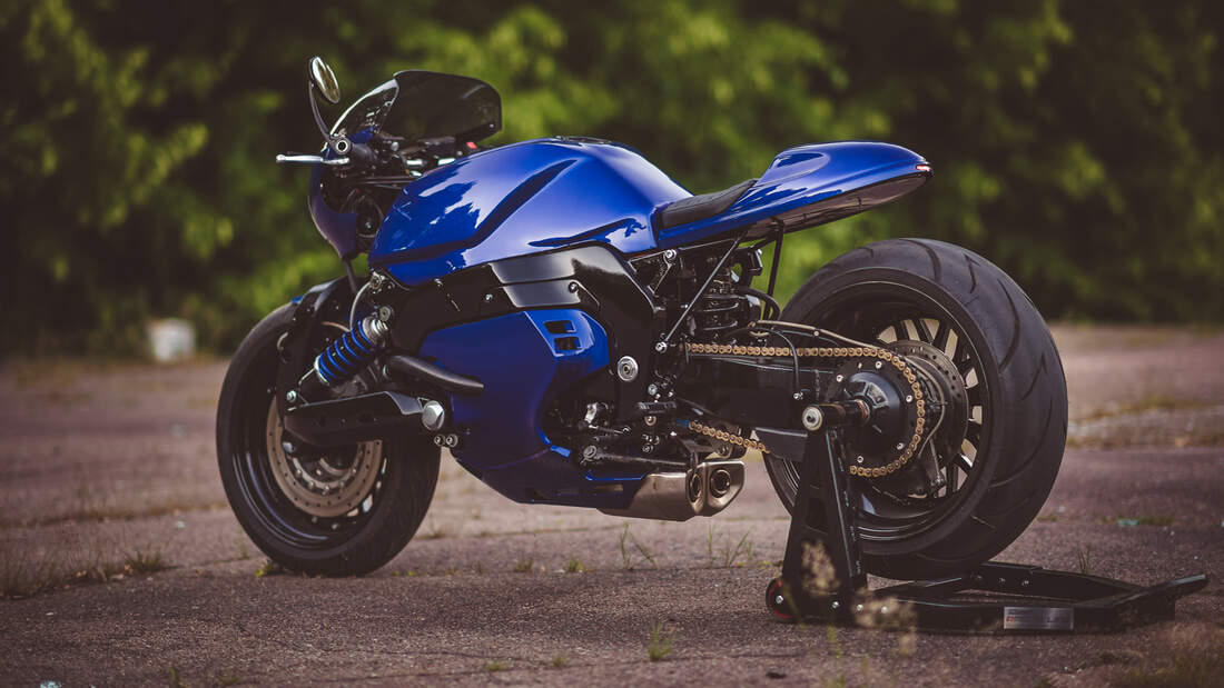 Yamaha GTS 1000 Cafe Racer von Aki Suokas