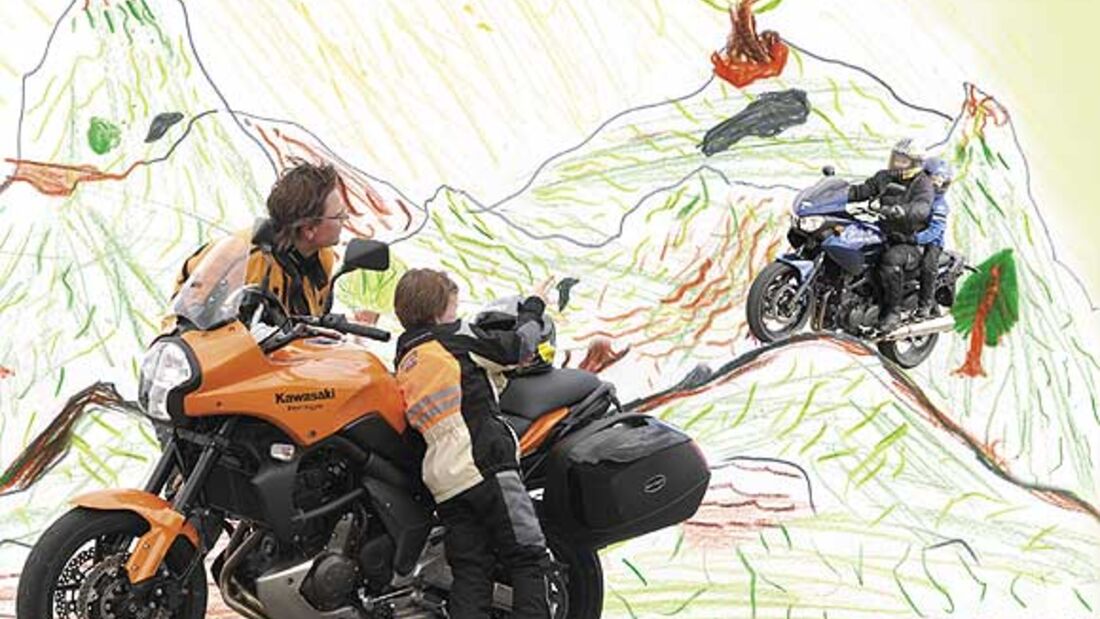 Kids und Motorrad