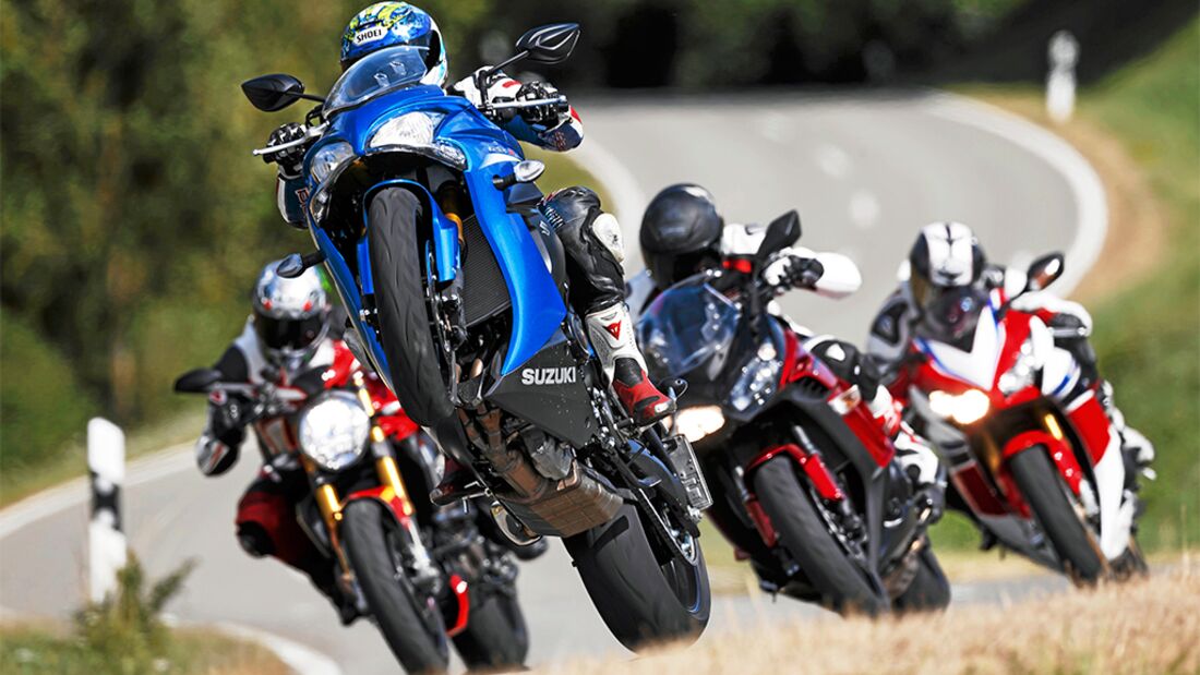 Vergleichstest Ducati Monster 1200 S, Honda Fireblade, Kawasaki Z