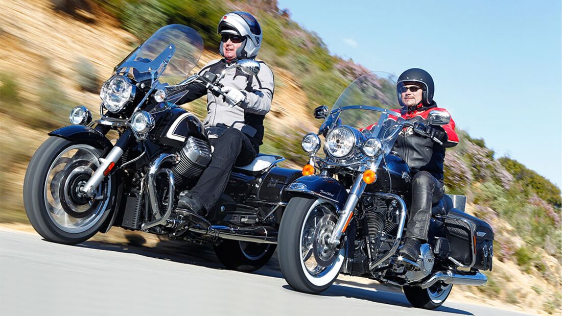 Harley-Davidson Road King Classic gegen Moto Guzzi California 1400 Touring