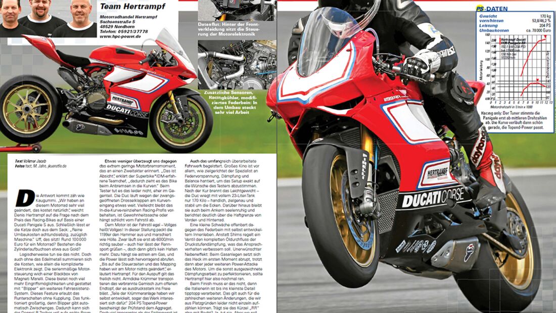 Acht Racebikes auf 32 Seiten