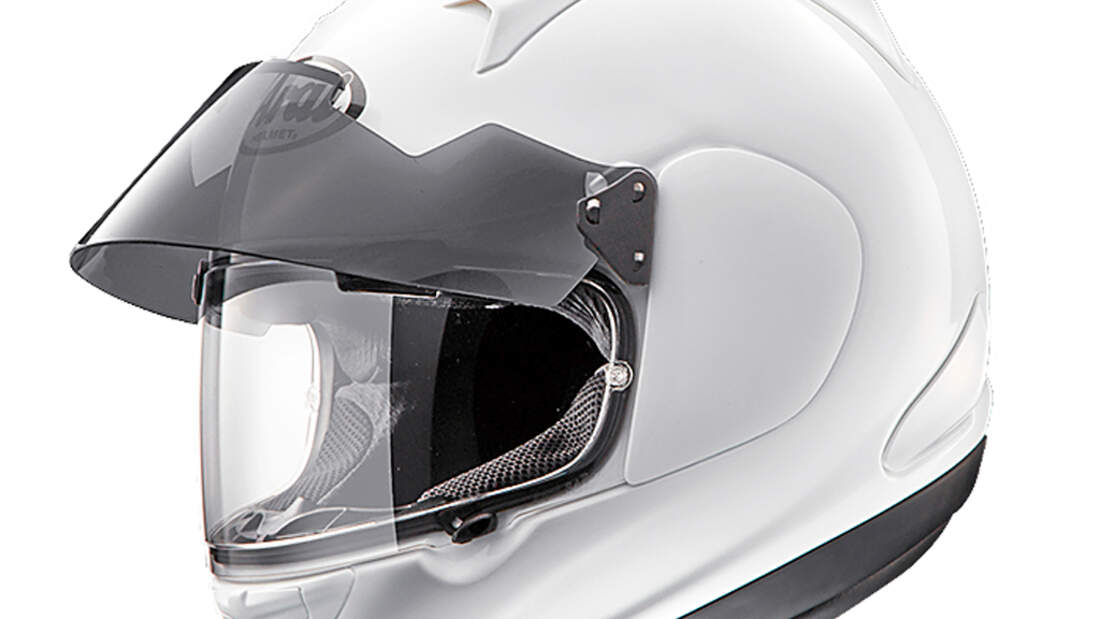 Motorrad-Integralhelm FS-818-SW – Mit Integrierter Sonnenblende, ECE 22.05, Waschbar