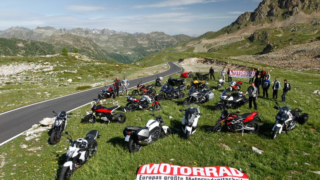 Alpen-Masters 2012: das beste Motorrad für die Alpen