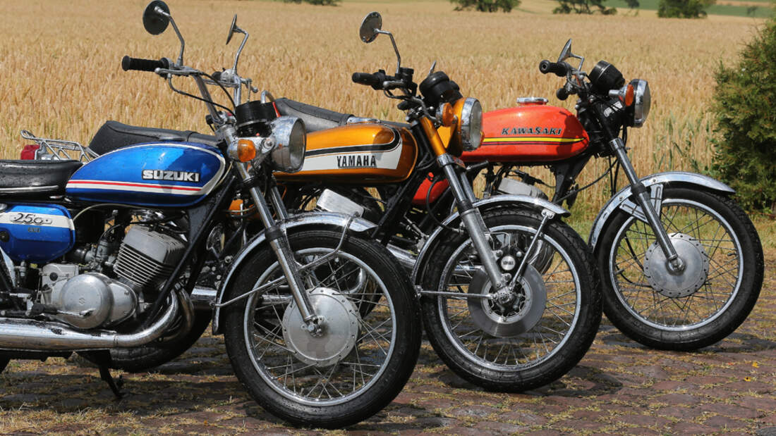 Auf Achse 250er von Kawasaki, Suzuki und Yamaha
