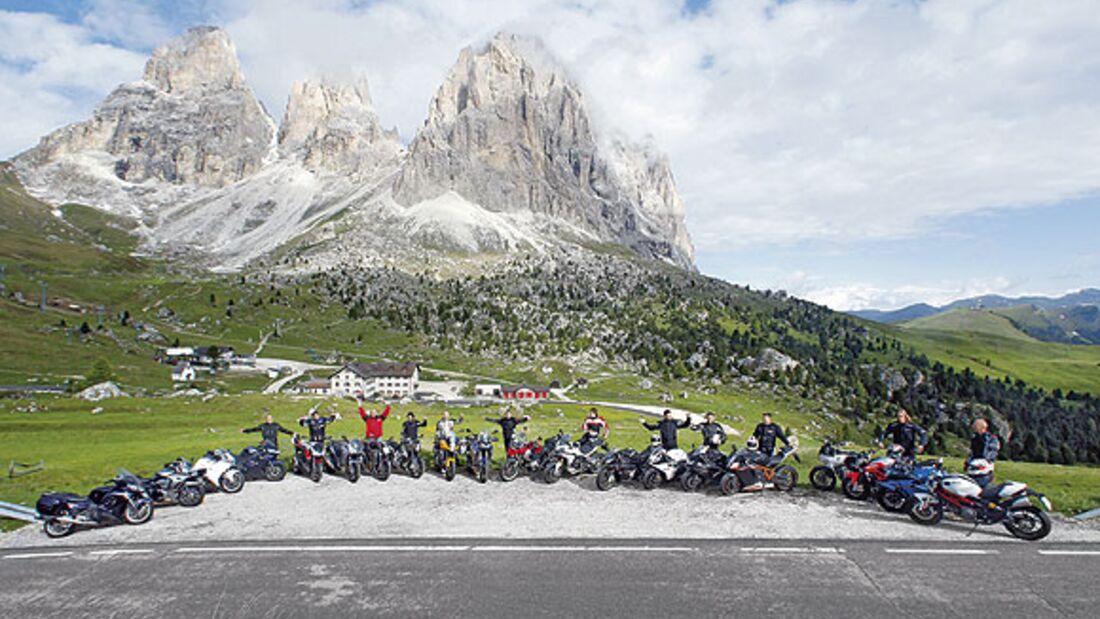 Alpen-Megatest 2010: Tourer, Big Bikes und Allrounder