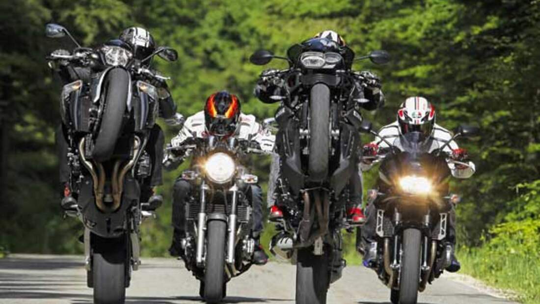 Große Naked Bikes im Vergleich