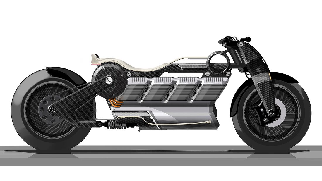 Elektro-Motorrad mit V8-Batterie