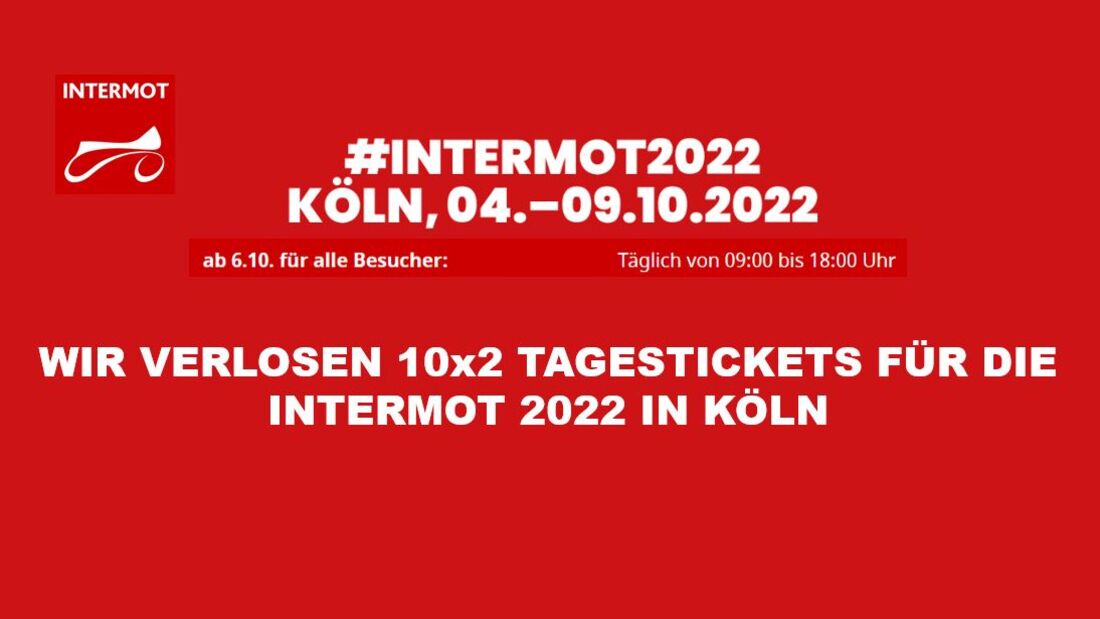 10x2 Tagestickets für die INTERMOT 2022
