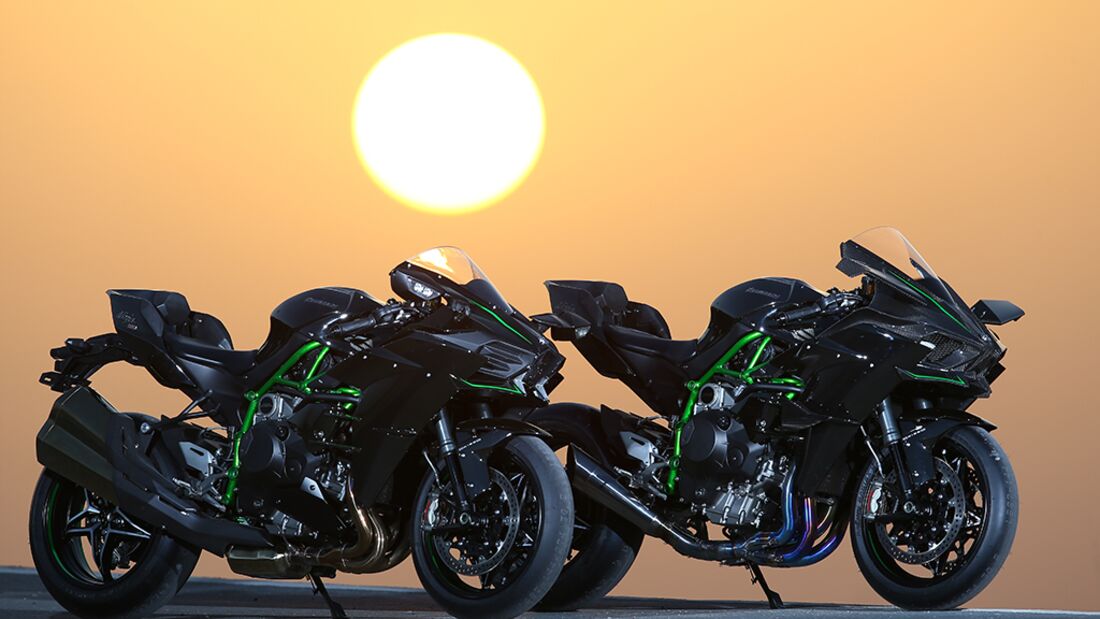 Motorradständer hinten Kawasaki Ninja H2/ Carbon/ H2R schwarz Hinterrad Ständer 