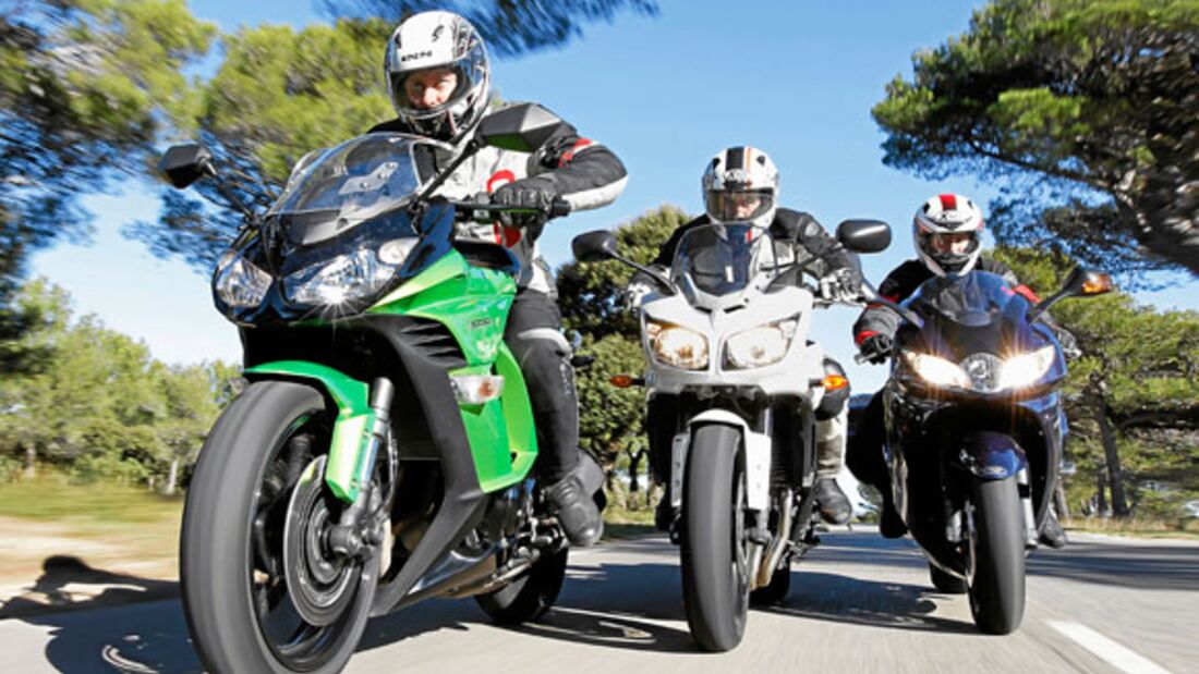 Sporttourer von Kawasaki, Triumph und Yamaha im Vergleich
