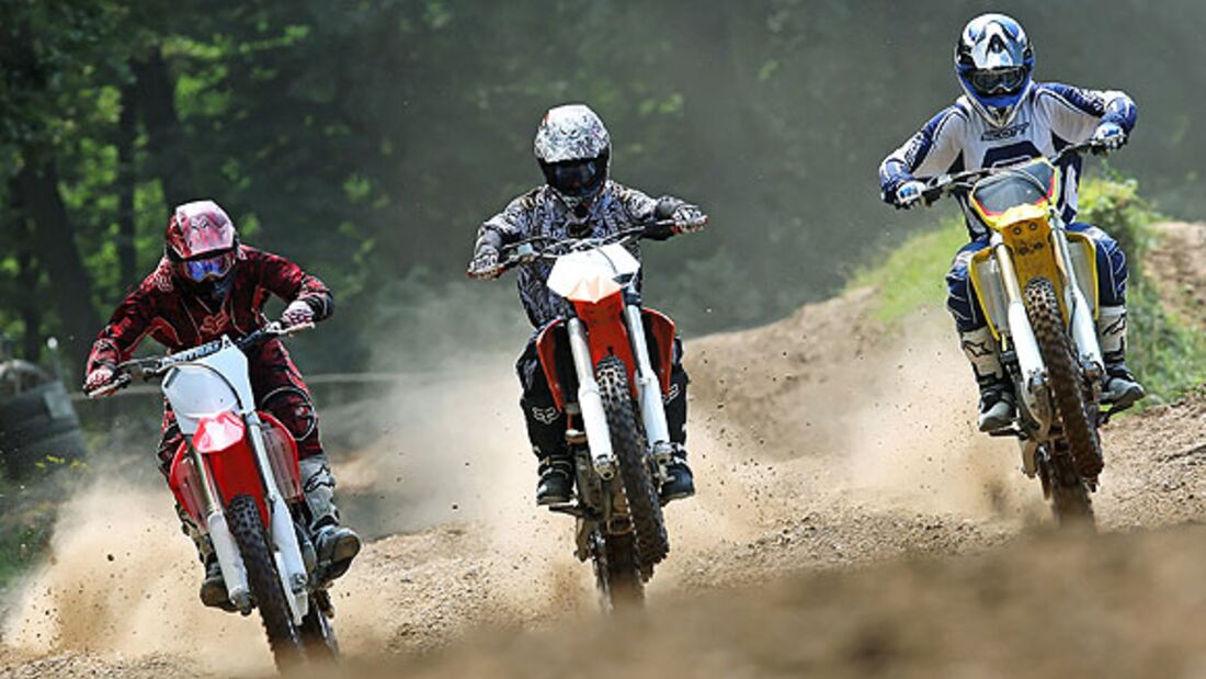 Motocross-Konzeptvergleich: 250, 350 und 450 cm³