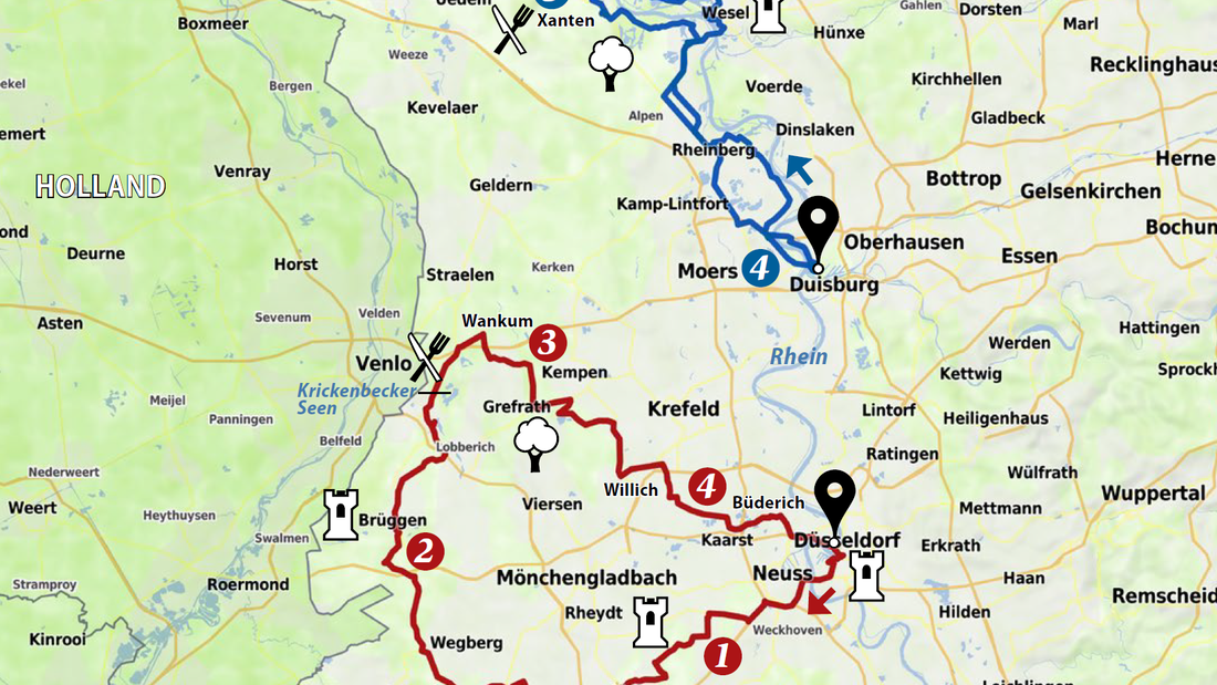 Zwischen Rhein und Grenze zu Holland