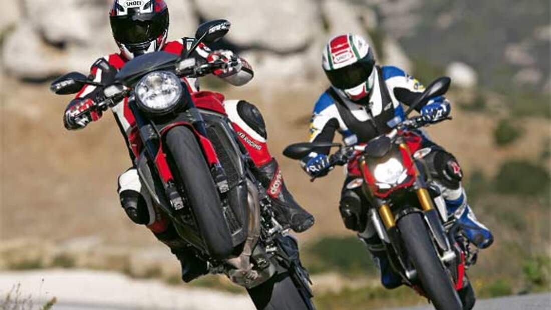 MV Agusta Brutale 1090 RR und Ducati Streetfighter S