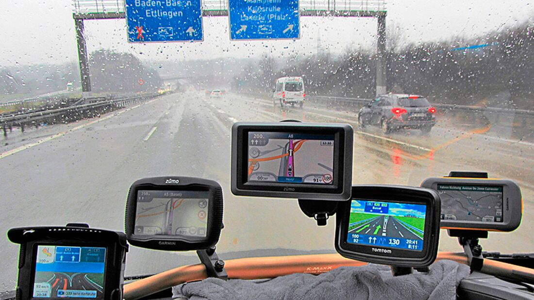 Navigationsgeräte für Motorradfahrer