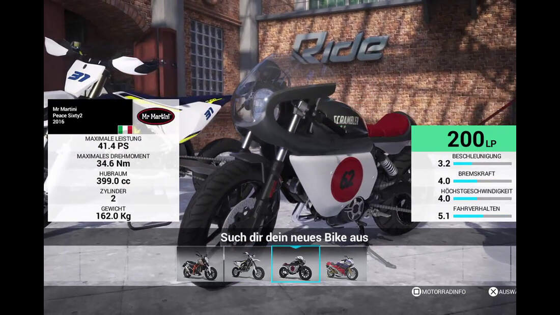 MotorradVideospiel Ride 2 für PS4, Xbox One und PC