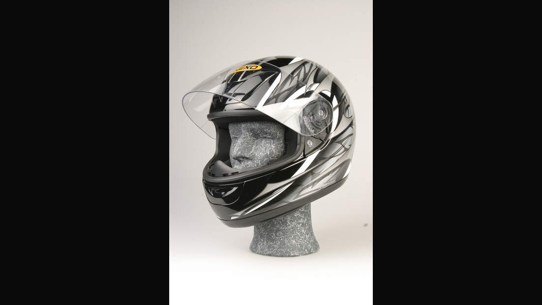 weitet sich ein motorradhelm