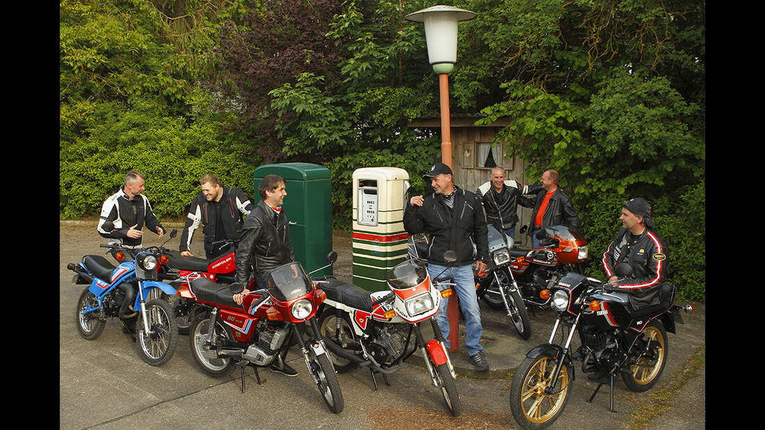 erste Generation der 80erMotorräder