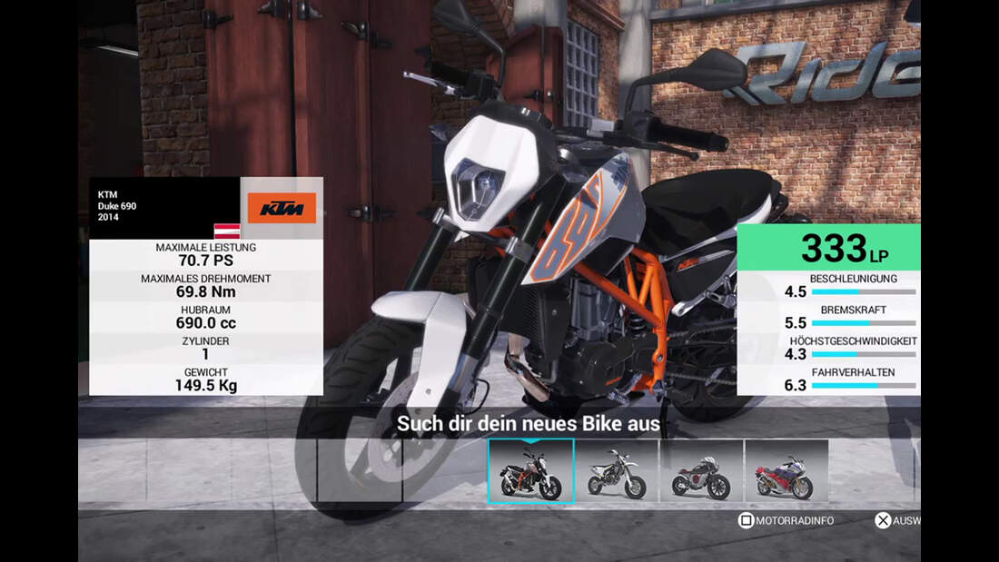 MotorradVideospiel Ride 2 für PS4, Xbox One und PC