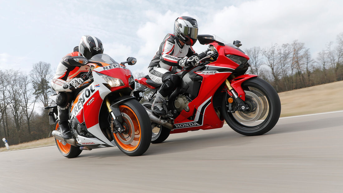 Vergleichstest Honda Fireblade (2016) und Honda Fireblade ...