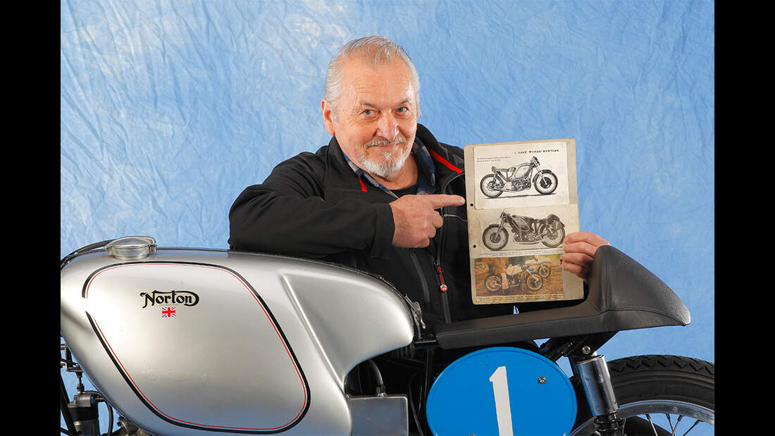 Norton Manx FTypeReplika im Studio