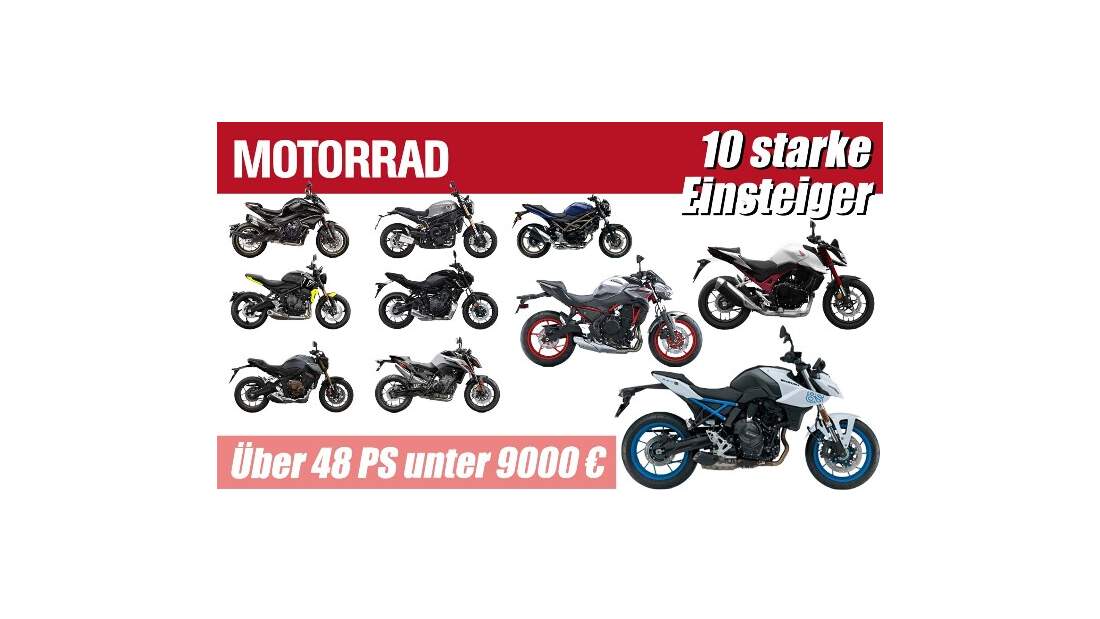 Motorraeder Günstige neue Motorräder unter 9.000 Euro