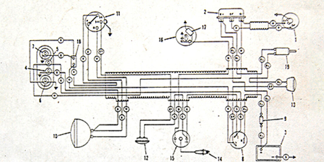 Schaltplan Motorrad Zeichnen