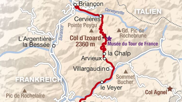 Auto-Aufkleber COL DE L´ISERAN Pass Frankreich Alpen Souvenir Motorrad Caravan