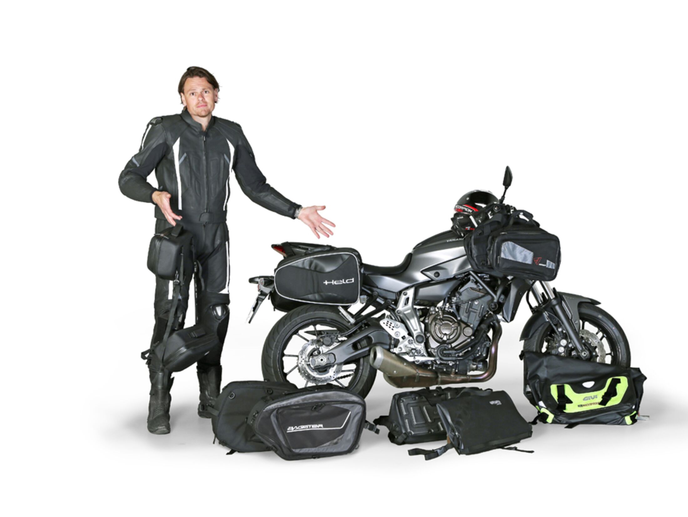 Kaufen Sie die Seitentasche für Motorräder, die alles trägt, was dafür  entwickelt und hergestellt wurde