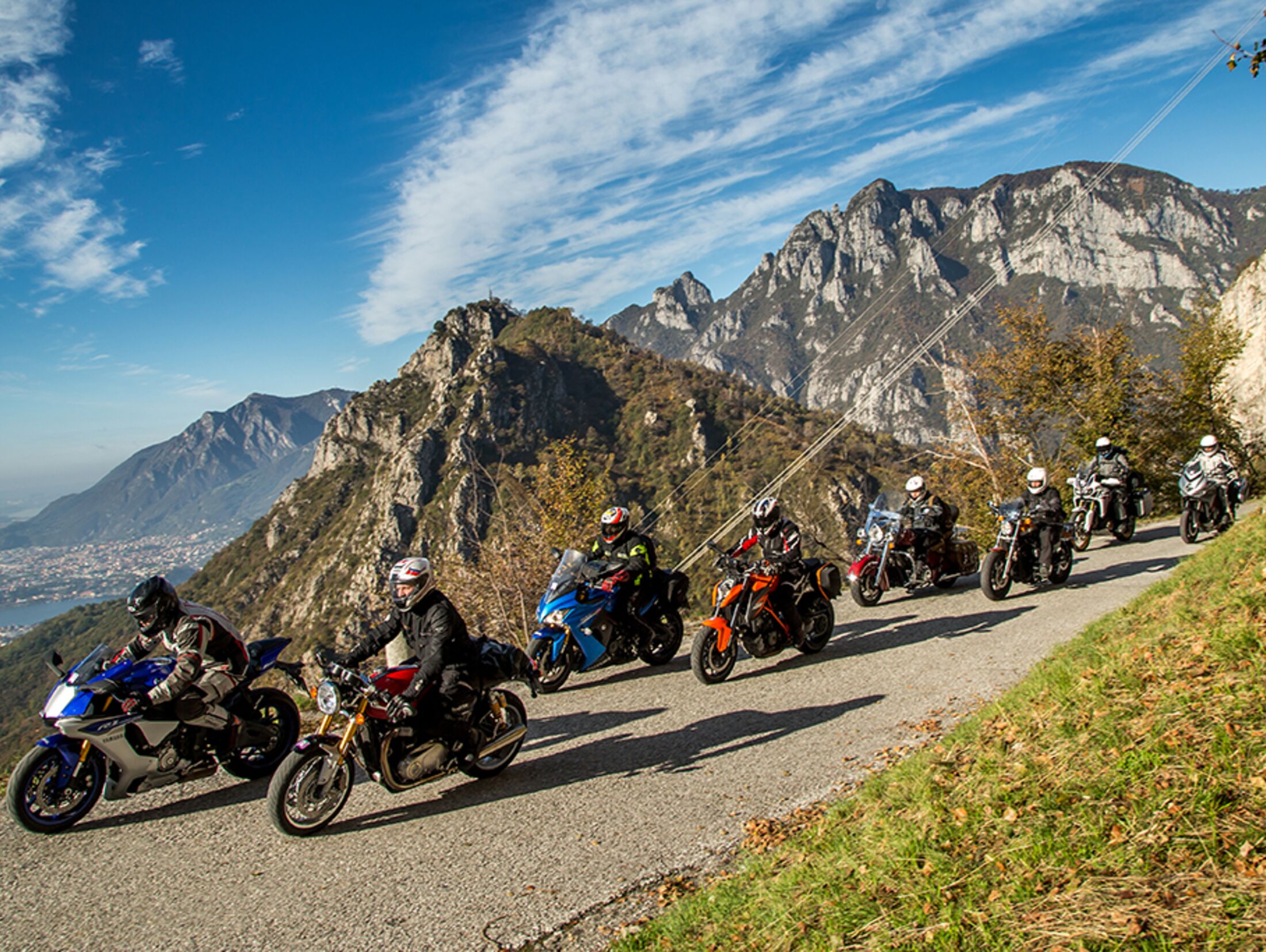 Herbstsausfahrt mit Dauertest-Motorrädern
